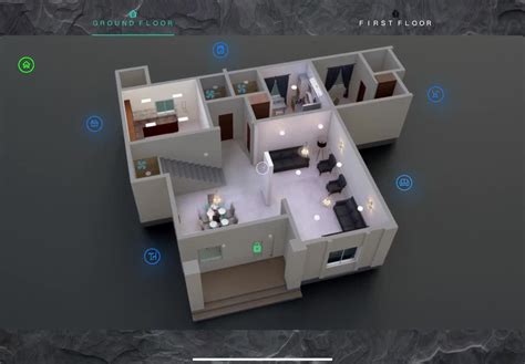 Toradh íomhá ar Floor Plan of a Smart Home