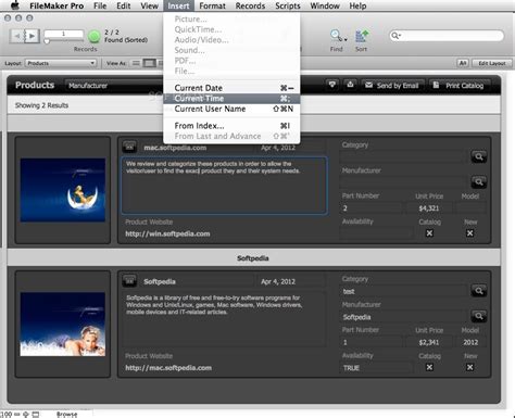 Toradh íomhá ar FileMaker Pro DXF File
