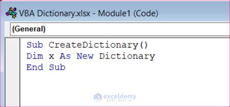 Image result for Dictionary in Visual Basic Excel