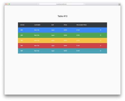 Image result for Cool Table Styles HTML