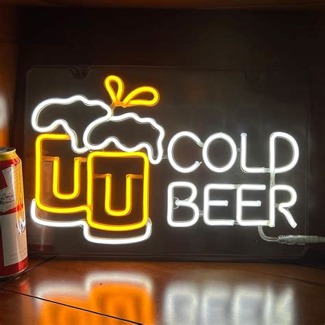 Toradh íomhá ar Neon Beer Sign Transparent