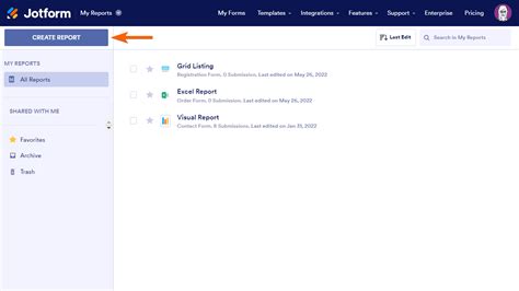 Creating Report Form に対する画像結果