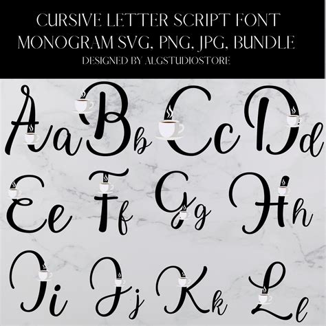Image result for Cursive Monogram Font