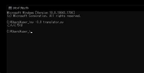 Python C++ Translation に対する画像結果