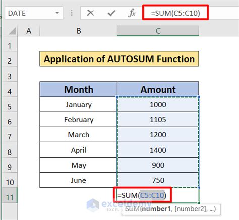 Afbeeldingsresultaten voor Excel AutoSum Basics