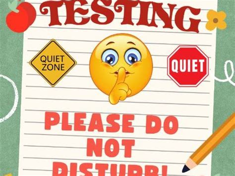 Image result for Do Not Distrurb Testing Sign