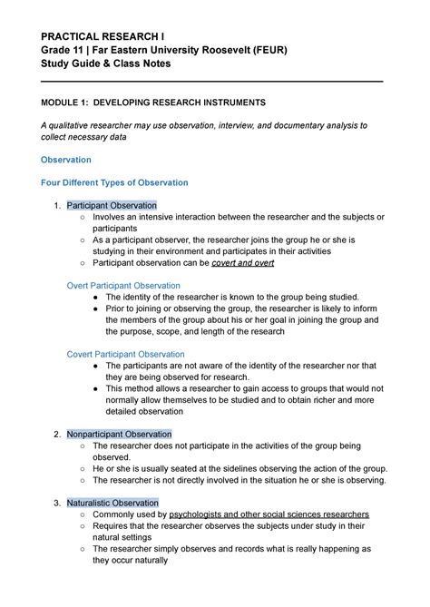 Image result for Practical Research 1 Curriculum Guide