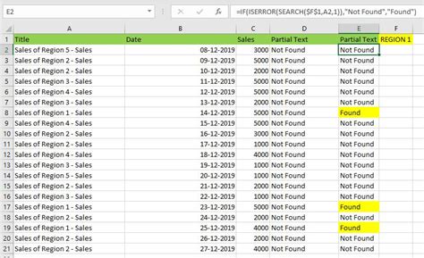 Image result for Excel Find If a Cell Contains Specific Text