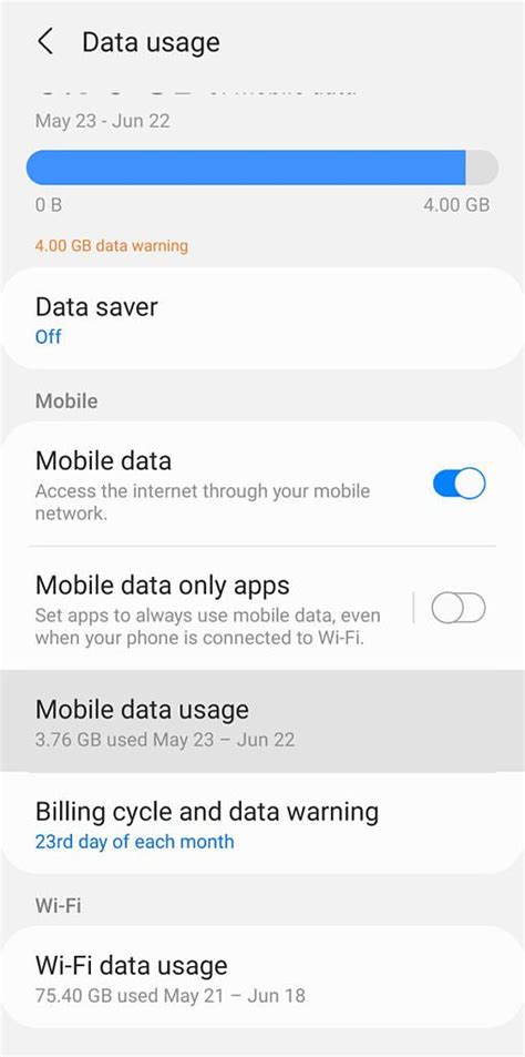 Image result for How to Check Data Usage Android