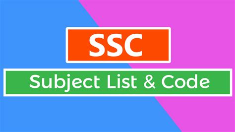 Image result for SSC Courses Subjects