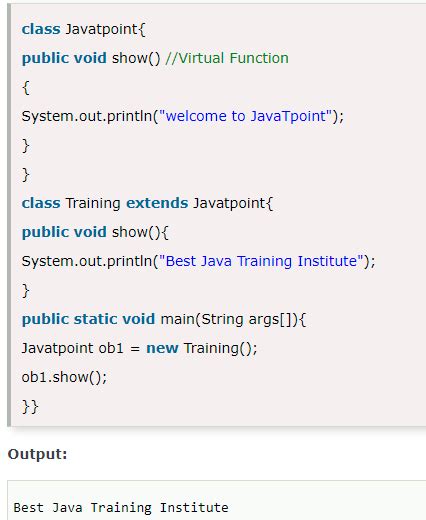 Image result for Virtual Function Java