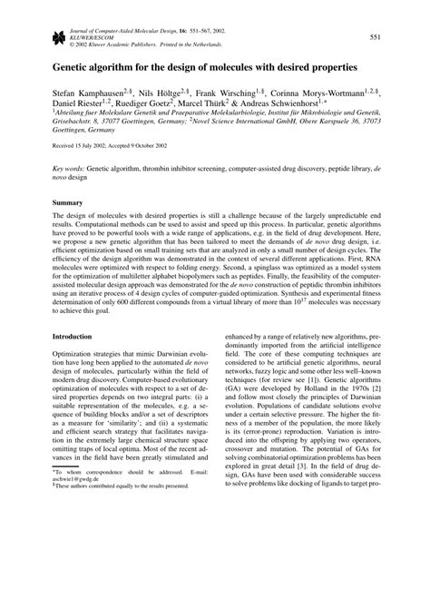 Toradh íomhá ar Genetic Algorithm Molecules