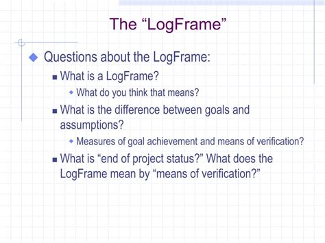 Image result for Logframe Structure