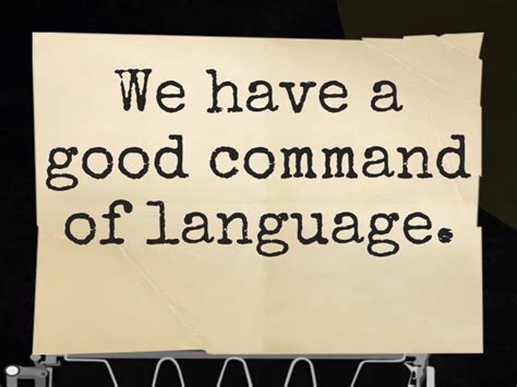 Image result for Language of Command