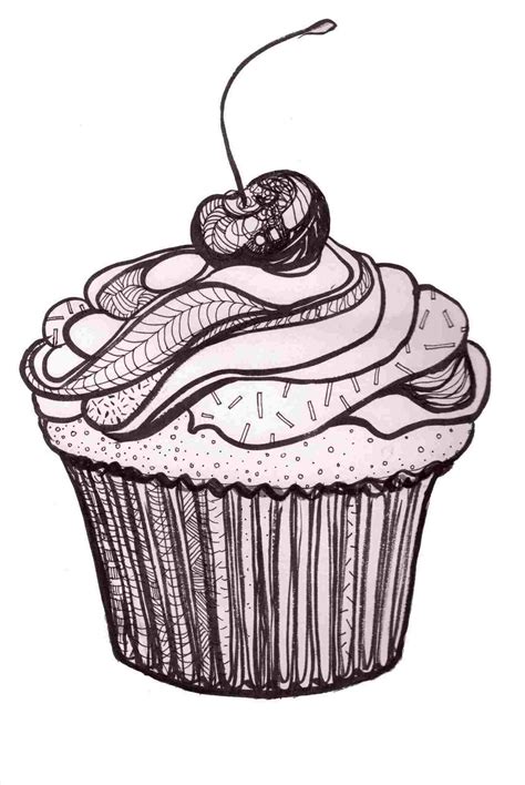 Image result for Simple Cupcake Drawing