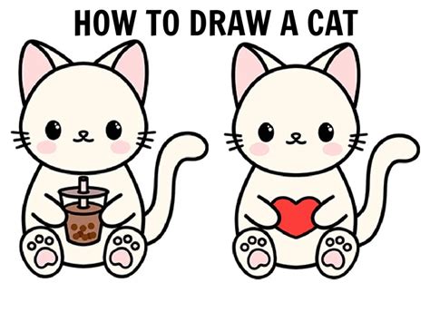 Image result for How to Draw a Cute Cat