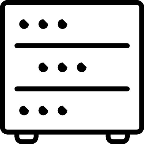 Toradh íomhá ar Vector Database Icon Outline SVG