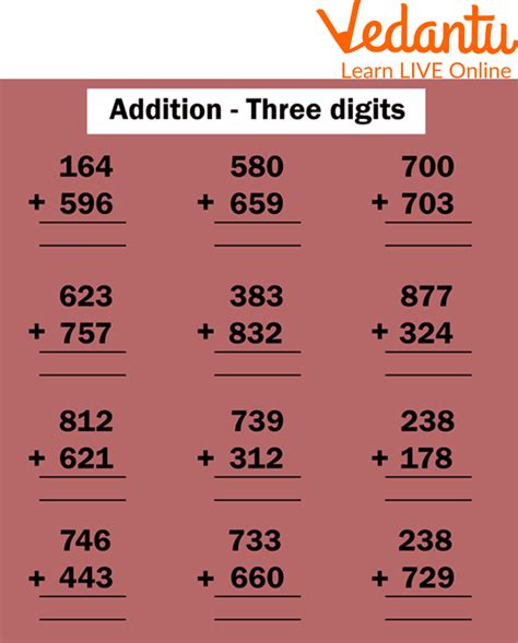 Image result for Column Addition Big Numbers Worksheets