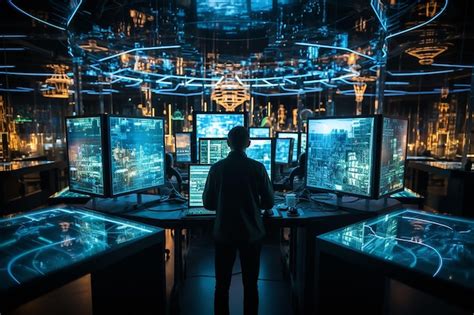 Afbeeldingsresultaten voor Futuristic Lab with Computer