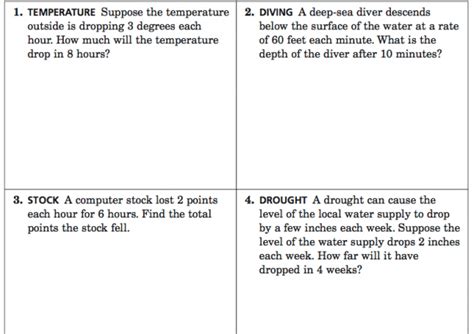 Image result for Integer Word Problems