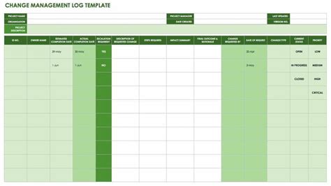 Afbeeldingsresultaten voor Project Change Control Template