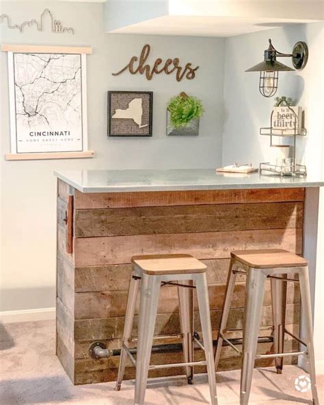 Image result for Wood and Metal Bar Stools