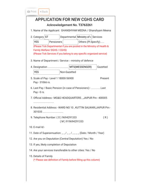 Image result for Colour Coding for CGHS Card