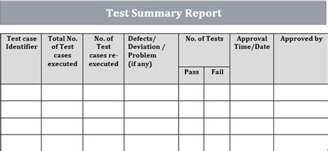 Résultat d’images pour Final Test Report Sample