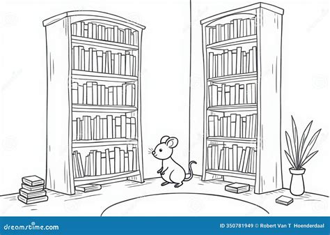 Image result for Library Mouse Coloring Page