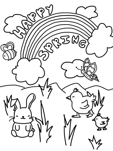 Image result for Spring March Coloring Pages