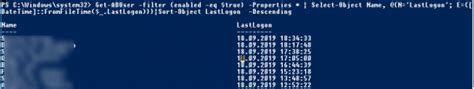 Image result for PowerShell Last Log On On Computer