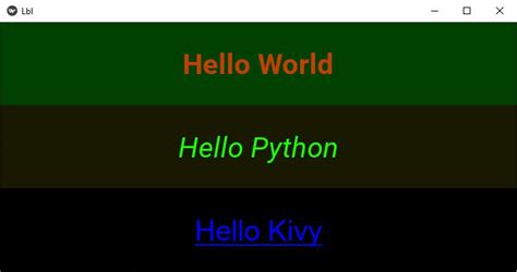 Image result for Kivy Label