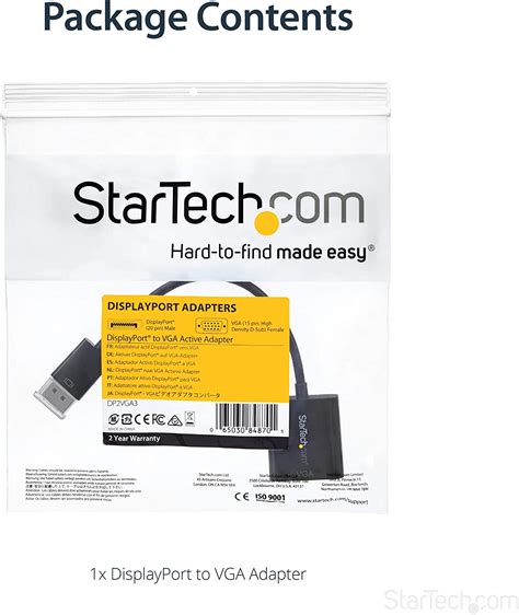 Afbeeldingsresultaten voor StarTech Mini DisplayPort to VGA