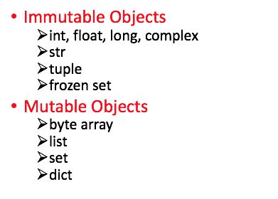 Image result for Python Mutable and Immutable Objects