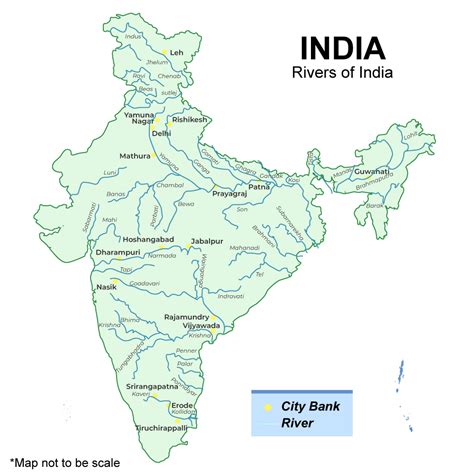Toradh íomhá ar Blank India Map with Rivers
