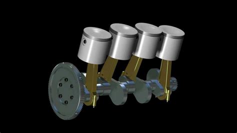 Toradh íomhá ar Basic Operation of a Piston Engine Animation