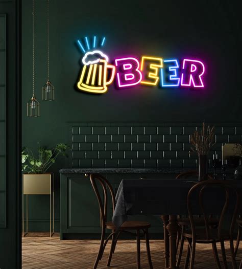 Image result for Neon Beer Signs