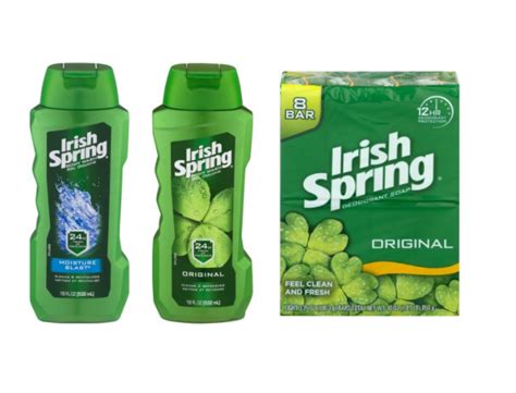 Toradh íomhá ar Irish Spring Coupons Printable
