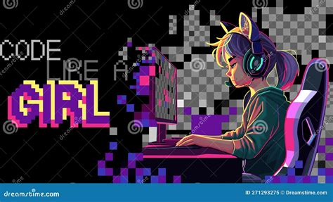 Image result for Anime Girl Computer Programmer