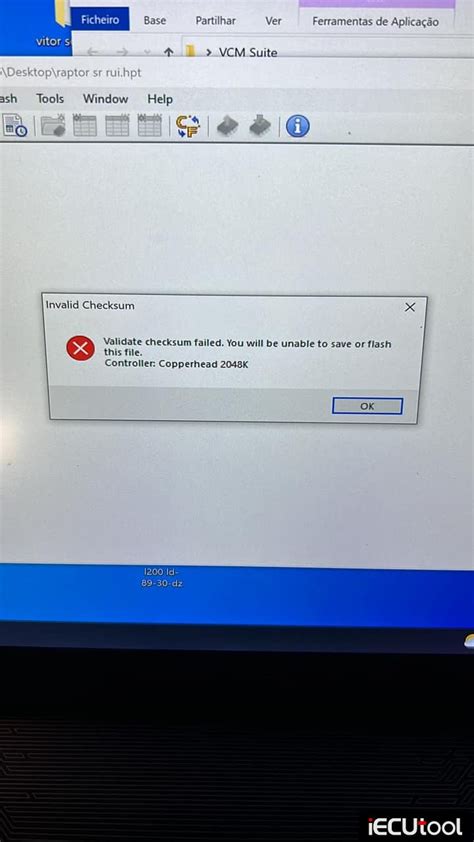 Toradh íomhá ar Checksum Error Question