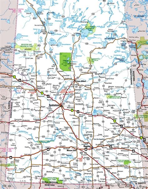Image result for Printable Map of Saskatchewan