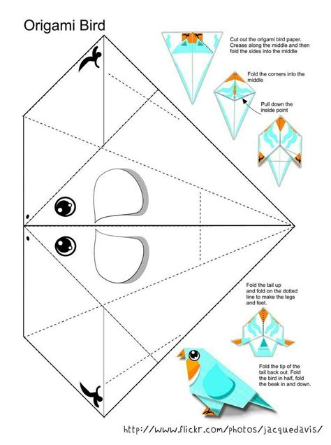 Pin by Vicci Gates on 4kidsGallery.... | Origami bird, Origami paper ...