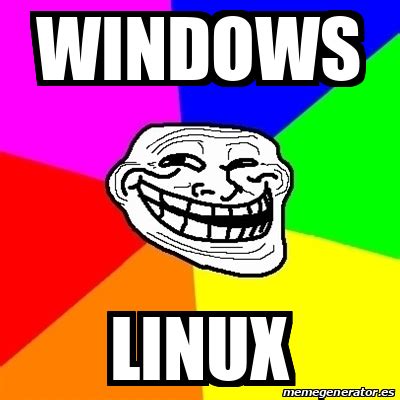 Image result for Linux Troll Windows