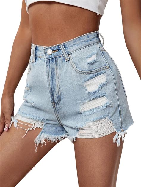 Image result for Distressed Denim Shorts