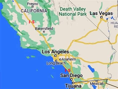 Image result for Southern California Map