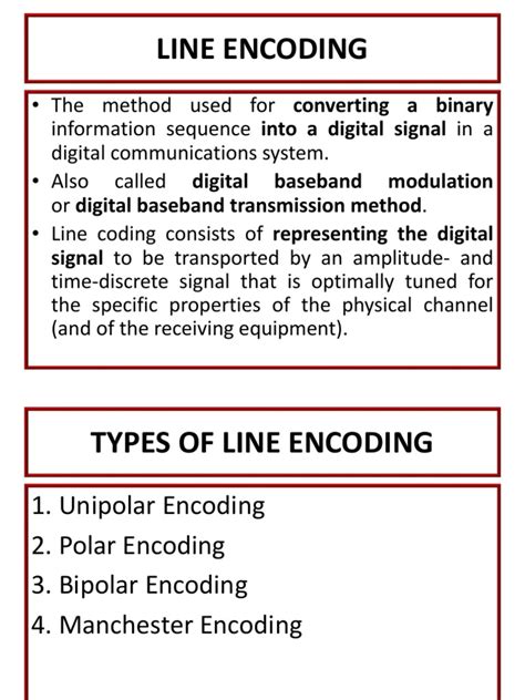 Line Encoding के लिए छवि परिणाम