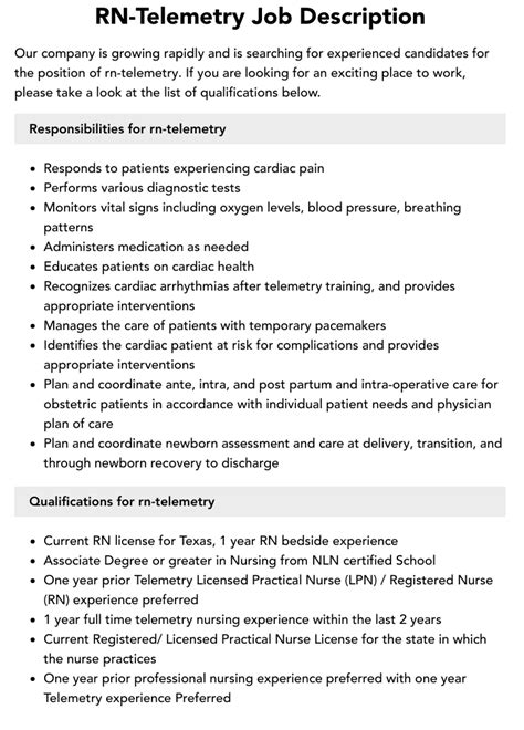 Image result for Telemetry RN