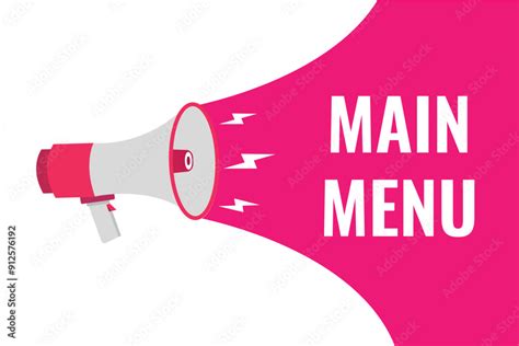 Image result for Main Menu Names