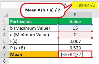 Image result for Uniform Distribution Expected Value Formula