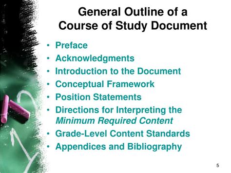 Image result for Course of Study Sample